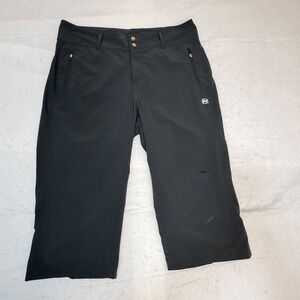 Nishiki Womens Size 12 Black Performance‎ Hiking Biking Capri Pants Activewear